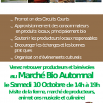 Marché d'automne au Court Circuit le 10 octobre