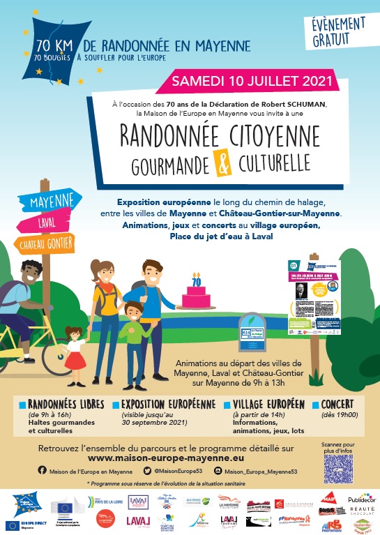 Fête de l'Europe samedi 10 juillet